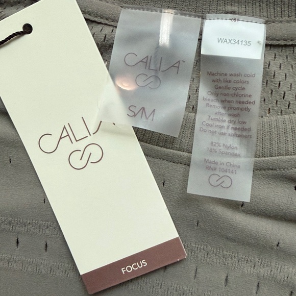 NWT Calia Pointelle seamless long sleeve focus top brand new with tags - Picture 4 of 9